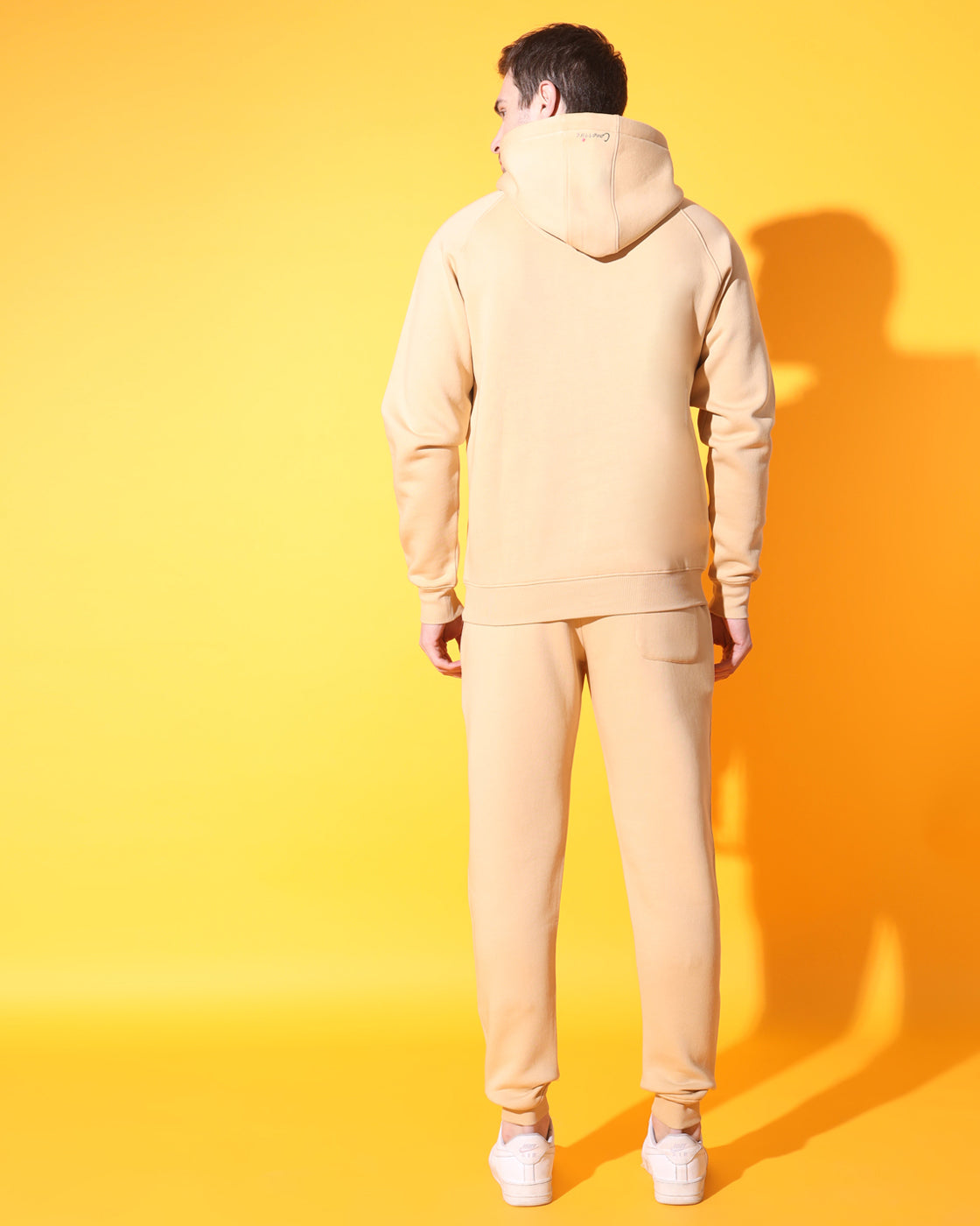 Neutral Chic: Unisex Beige Tracksuit with Raglan Sleeves